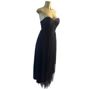 6 Jenny Yoo Collection Annabelle Convertible Strapless Navy Bridesmaid Dress